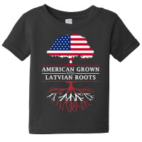 American Grown With Latvian Roots   Latvia Premium T Shirt Baby Tee | Artistshot