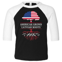 American Grown With Latvian Roots   Latvia Premium T Shirt Toddler 3/4 Sleeve Tee | Artistshot