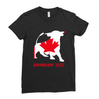 Canada Commonwealth Bull Ladies Fitted T-shirt | Artistshot