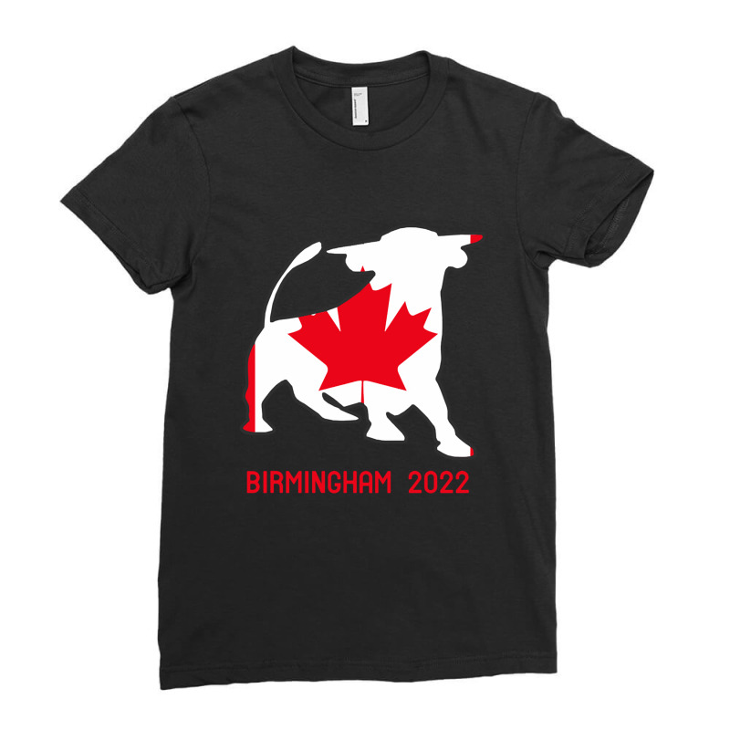 Canada Commonwealth Bull Ladies Fitted T-Shirt by LizbethPetersen | Artistshot