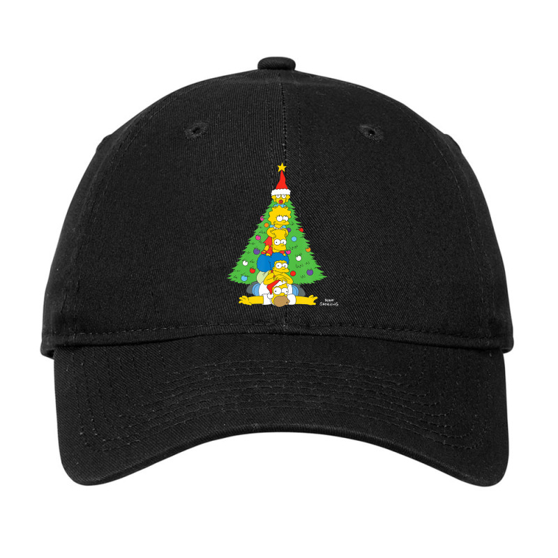 The Simpsons Family Christmas Tree Holiday Adjustable Cap by cm-arts | Artistshot