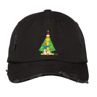 The Simpsons Family Christmas Tree Holiday Vintage Cap | Artistshot