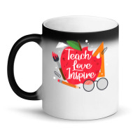 Teach, Love, Inspire Teacher Appreciation From Students Magic Mug | Artistshot