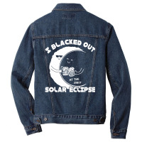 I Black Out Solar Eclipse Men Denim Jacket | Artistshot