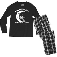 I Black Out Solar Eclipse Men's Long Sleeve Pajama Set | Artistshot