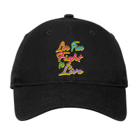 Live Free Fight To Live (rainbow) Adjustable Cap | Artistshot