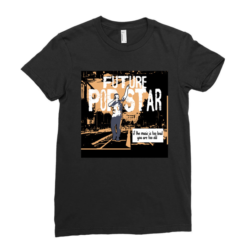 Fuure Pop Sar Of Usa Ladies Fitted T-Shirt by cm-arts | Artistshot