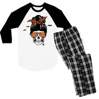 Spooky Halloween Momster Novelty Scary Fall Holiday Item T Shirt Men's 3/4 Sleeve Pajama Set | Artistshot