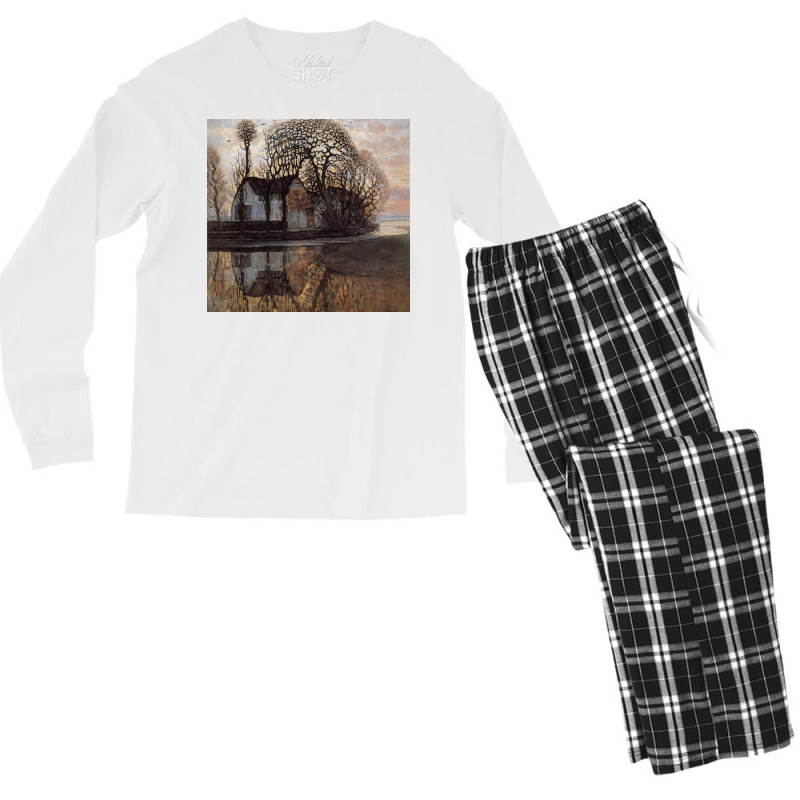 Piet Farm Near Duivendrecht Men's Long Sleeve Pajama Set | Artistshot