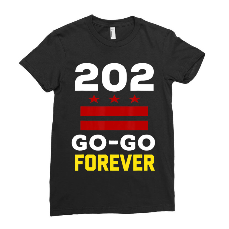 Stylish Washington Dc, 202 Go-go Music Forever Ladies Fitted T-shirt | Artistshot