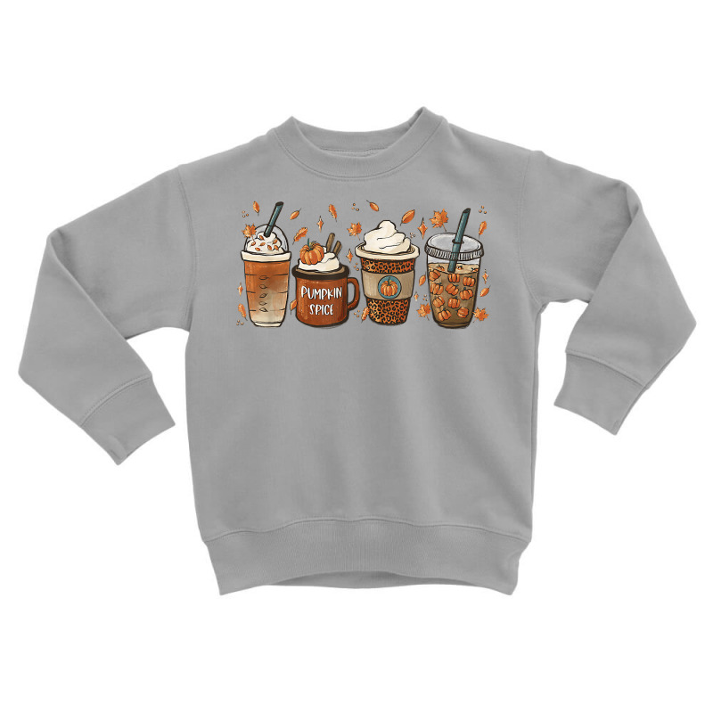 Halloween Coffee Pumpkin Latte Spice Coffee Love Fall Season T Shirt Toddler Sweatshirt by daecuvifysha | Artistshot