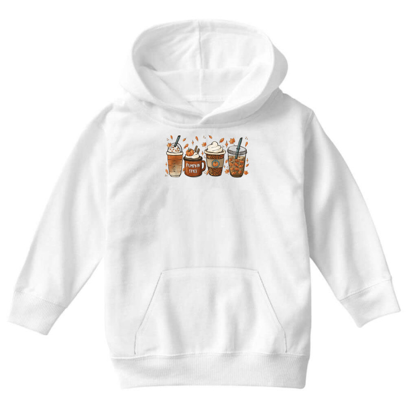 Halloween Coffee Pumpkin Latte Spice Coffee Love Fall Season T Shirt Youth Hoodie by daecuvifysha | Artistshot