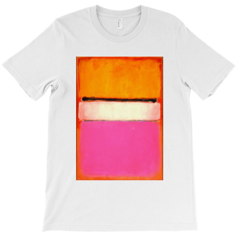 Mark White Center (yellow, Pink And Lavender On Rose) T-shirt | Artistshot