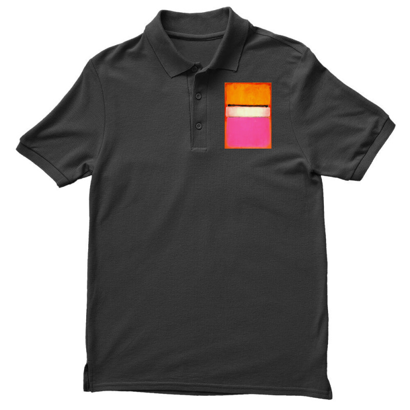 Mark White Center (yellow, Pink And Lavender On Rose) Men's Polo Shirt | Artistshot