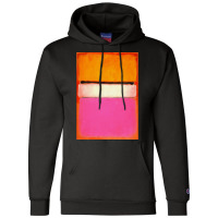 Mark White Center (yellow, Pink And Lavender On Rose) Champion Hoodie | Artistshot