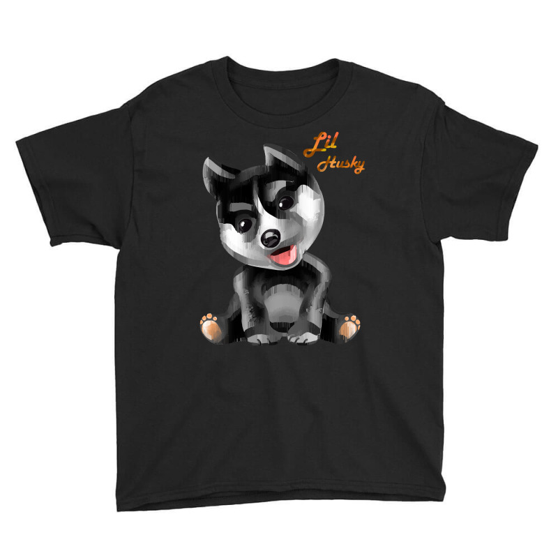 Huskies T  Shirt Lil Husky Smile Puppy, Pompsky Puppies Sitting T  Shi Youth Tee | Artistshot