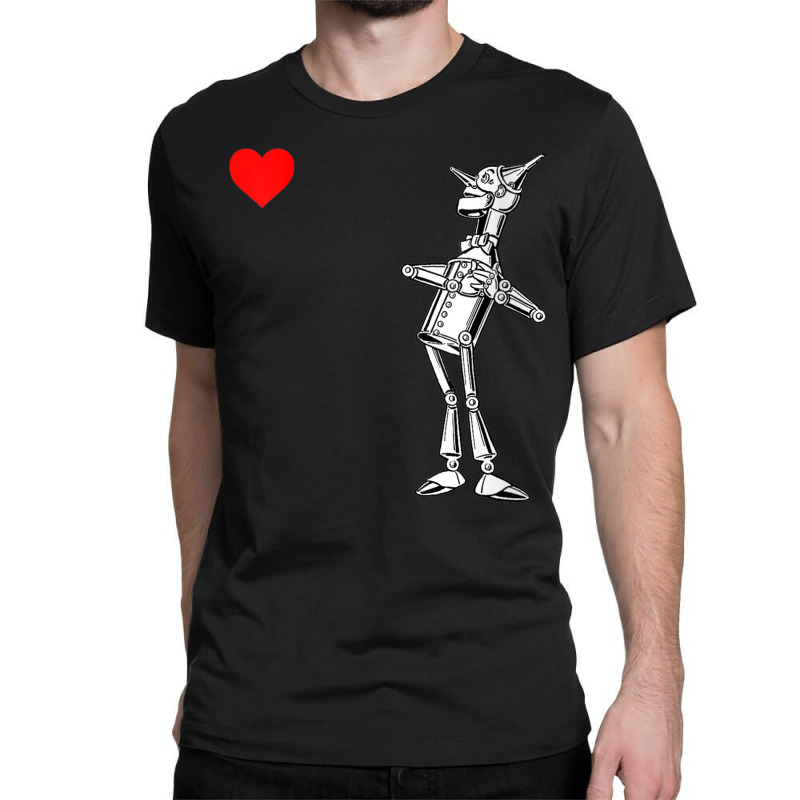 Womens Classic Retro Wonderful Wizard Of Oz Gifts Tin Man Heart V Neck Classic T-shirt | Artistshot