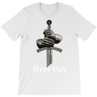 Deus Vult   Catholic Crusader Templar Knight   Sword & Armor Long Slee T-shirt | Artistshot