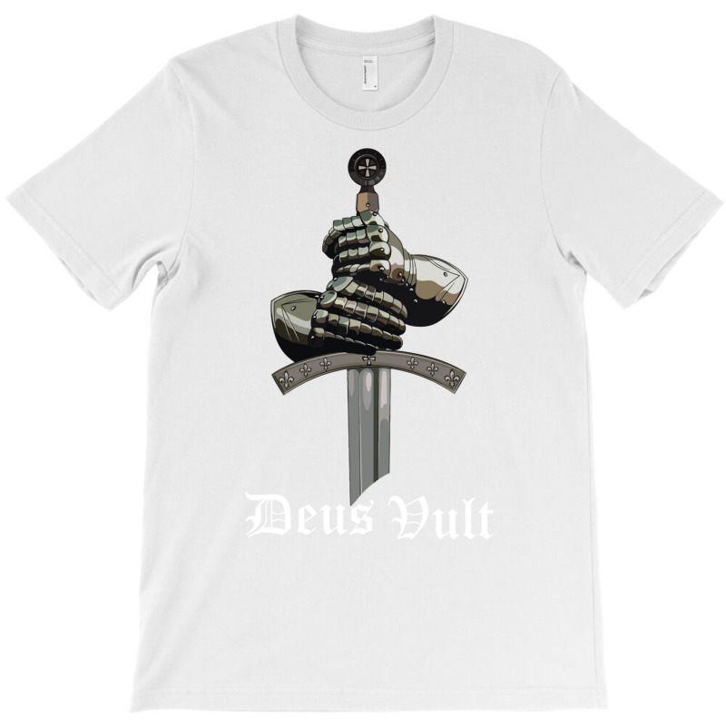 Deus Vult   Catholic Crusader Templar Knight   Sword & Armor Long Slee T-shirt | Artistshot