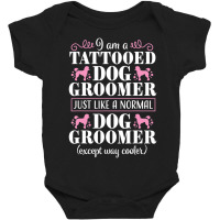 Dog Groomer Tattooed Pet Grooming Puppy Care Baby Bodysuit | Artistshot