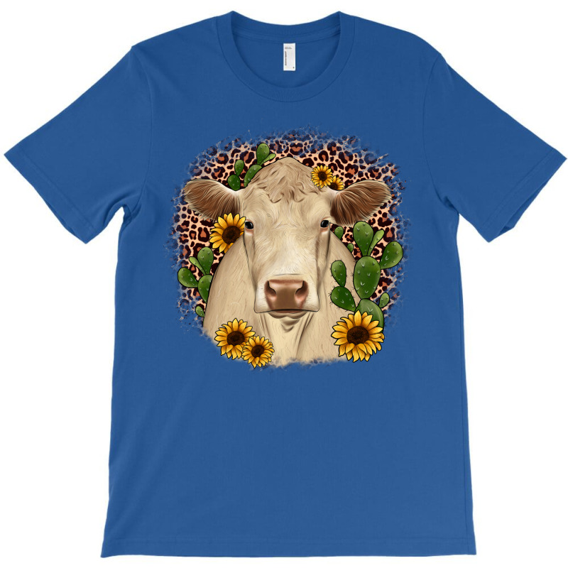 Charolais Leopard Cactus Sunflower T-shirt | Artistshot
