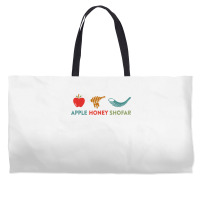 Apple Honey Shofar Rosh Hashanah Sweet Jewish New Year T Shirt Weekender Totes | Artistshot