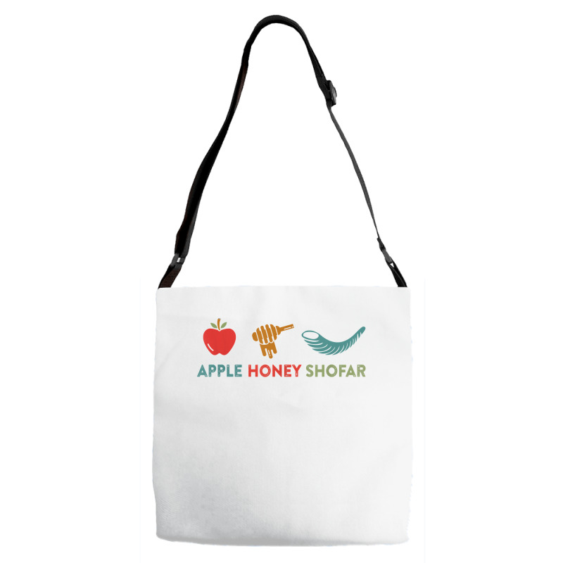 Apple Honey Shofar Rosh Hashanah Sweet Jewish New Year T Shirt Adjustable Strap Totes | Artistshot