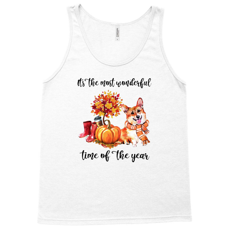 Dogs Pumpkin Halloween  It's The Most Wonderful Time Or The Year Tank Top by hoainv | Artistshot