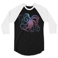 Octopus Cool Vintage Marine Biologist Ocean Sea Life 1 3/4 Sleeve Shirt | Artistshot