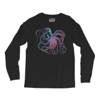 Octopus Cool Vintage Marine Biologist Ocean Sea Life 1 Long Sleeve Shirts | Artistshot