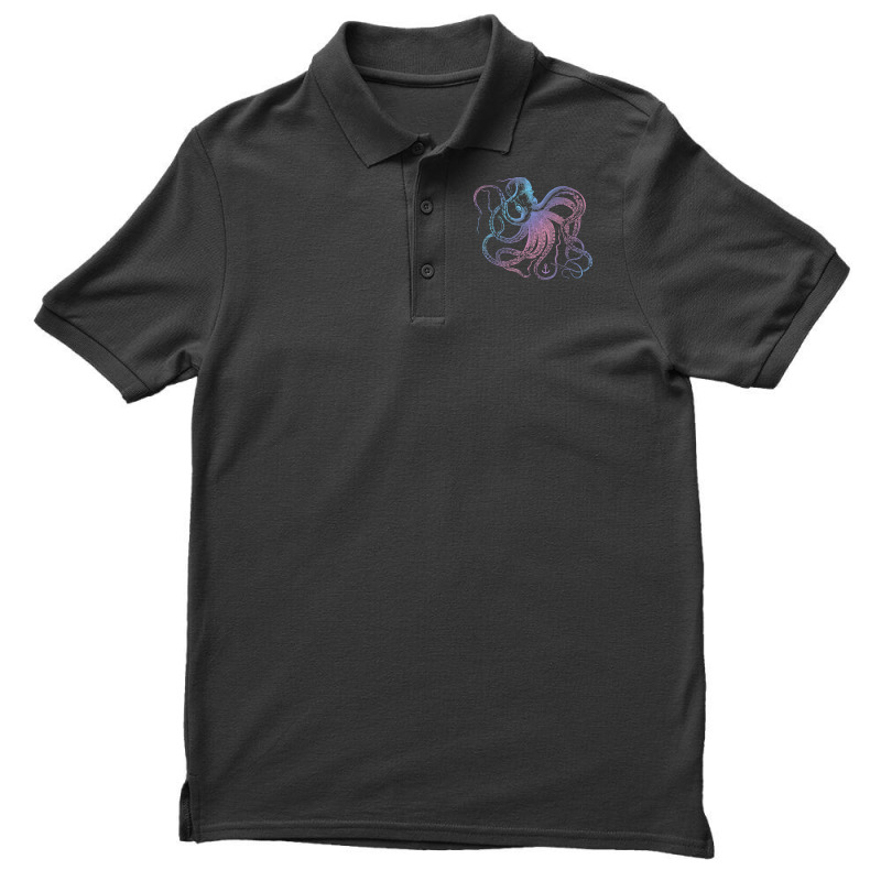 Octopus Cool Vintage Marine Biologist Ocean Sea Life 1 Men's Polo Shirt | Artistshot