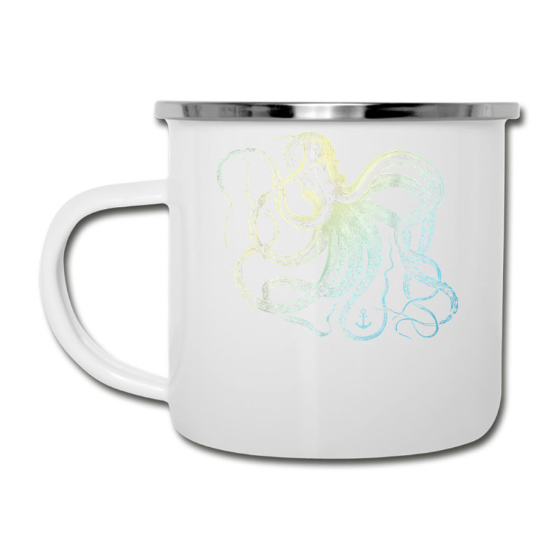 Octopus Cool Vintage Marine Biologist Ocean Sea Life 3 Camper Cup | Artistshot