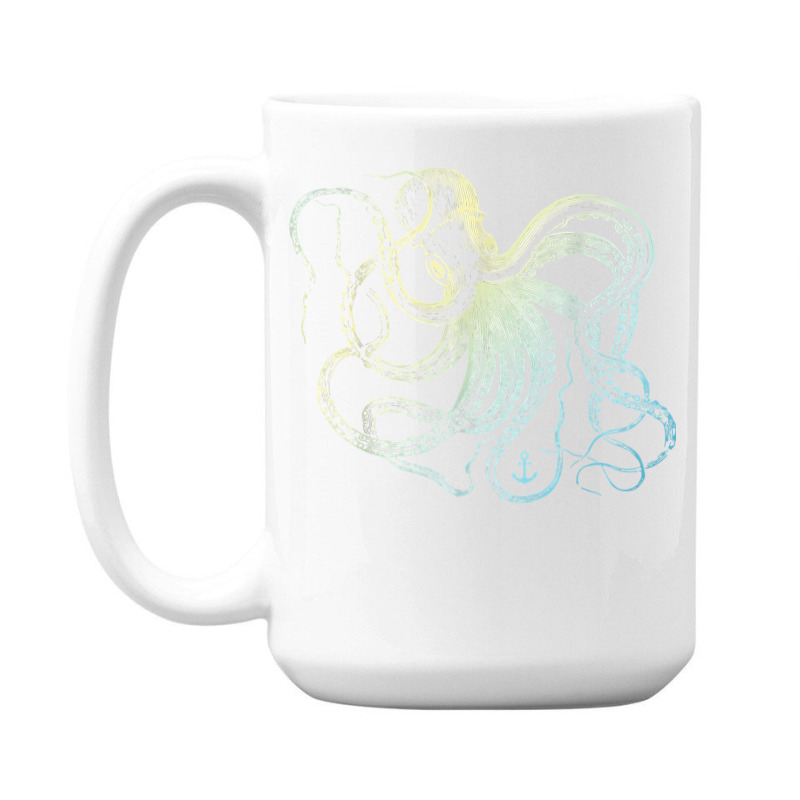 Octopus Cool Vintage Marine Biologist Ocean Sea Life 3 15 Oz Coffee Mug | Artistshot