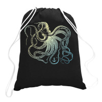 Octopus Cool Vintage Marine Biologist Ocean Sea Life 3 Drawstring Bags | Artistshot