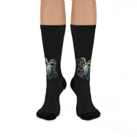 Octopus Cool Vintage Marine Biologist Ocean Sea Life 3 Crew Socks | Artistshot