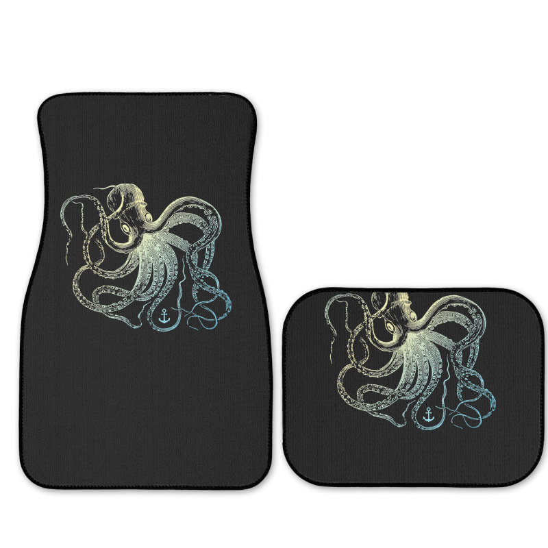 Octopus Cool Vintage Marine Biologist Ocean Sea Life 3 Full Set Car Mats | Artistshot