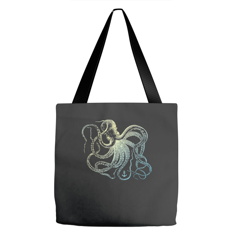 Octopus Cool Vintage Marine Biologist Ocean Sea Life 3 Tote Bags | Artistshot