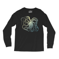 Octopus Cool Vintage Marine Biologist Ocean Sea Life 3 Long Sleeve Shirts | Artistshot