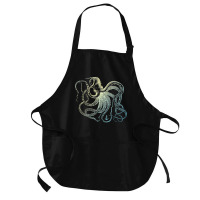 Octopus Cool Vintage Marine Biologist Ocean Sea Life 3 Medium-length Apron | Artistshot