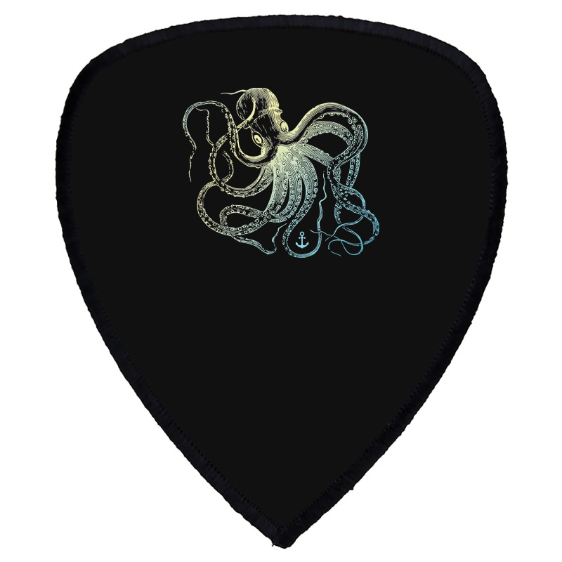 Octopus Cool Vintage Marine Biologist Ocean Sea Life 3 Shield S Patch | Artistshot