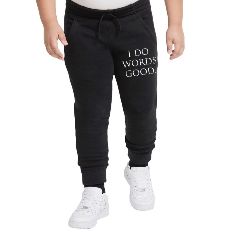 I Do Words Good Grammar Ironic Youth Jogger by cm-arts | Artistshot