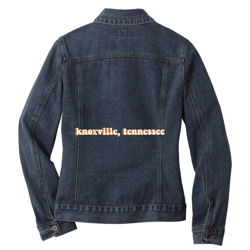 Knoxville Tennessee Town Location Ladies Denim Jacket by KIMARMSTEAD | Artistshot