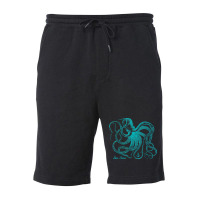 Octopus Cool Vintage Marine Biologist Ocean Sea Life 4 Fleece Short | Artistshot