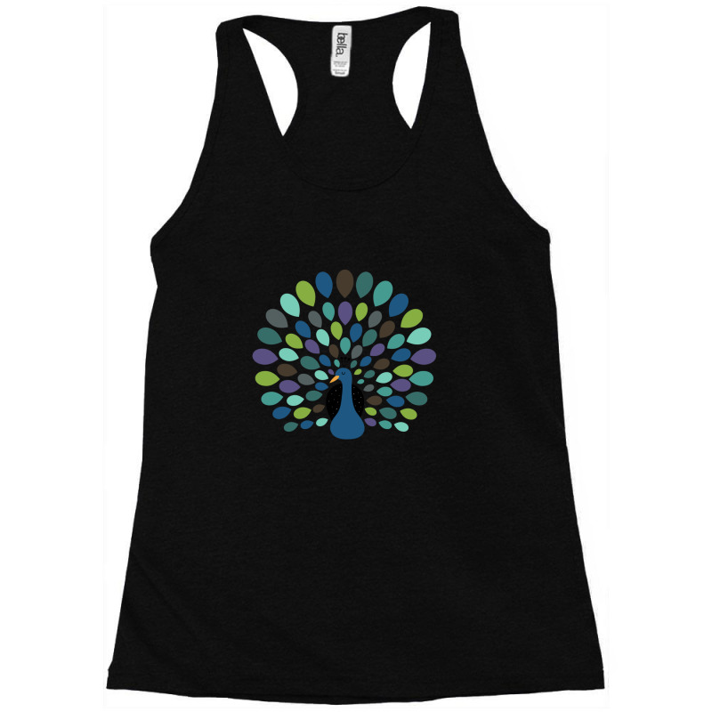 Peacock Time Racerback Tank by NicholasRoberson | Artistshot