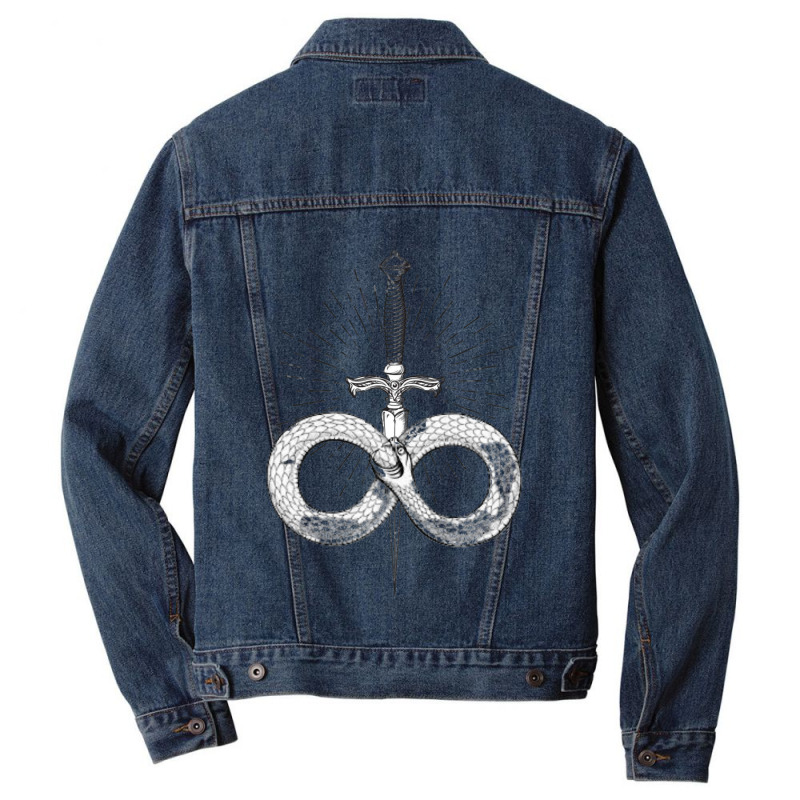 Inscryption Psychological  (8) Men Denim Jacket by cm-arts | Artistshot