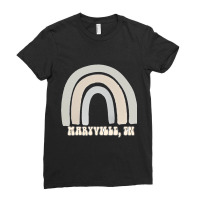 Maryville Tennessee Rainbow Pastel Ladies Fitted T-shirt | Artistshot