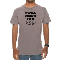 Will Work For Pop!s Vintage T-shirt | Artistshot