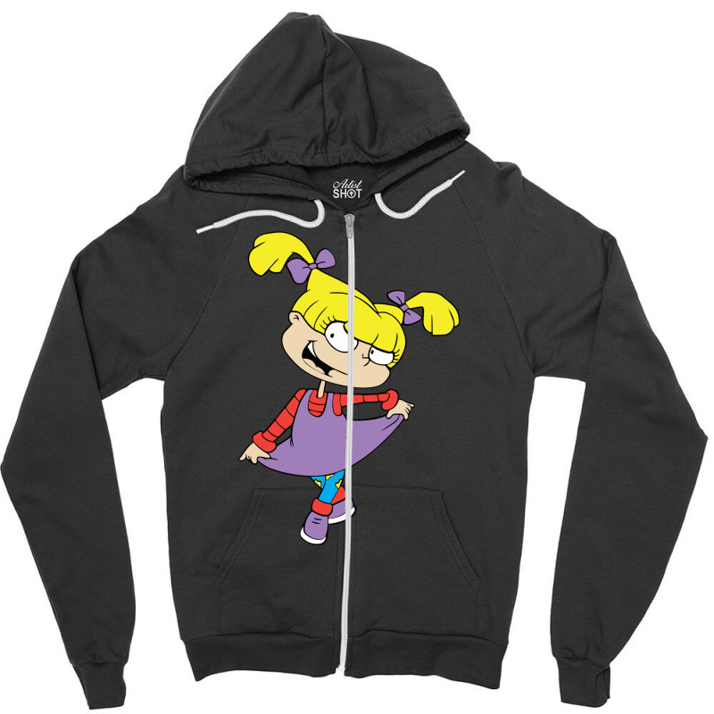 Angelica Pickles Rugrats Zipper Hoodie by Yeni | Artistshot