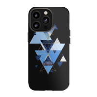 Geometric Triangle Compilation In Blue Iphone 13 Pro Case | Artistshot