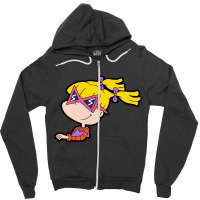 Angelica Pickles Rugrats Zipper Hoodie | Artistshot